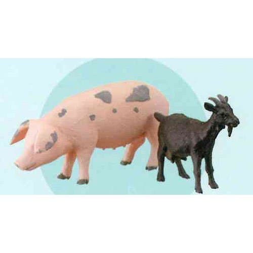 Morning B color 1/35 scale of livestock animals of the capsule Q Museum Hokkaido Sango ranch [3. pigs and goats [B] color] (single)