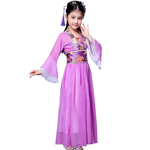 LONMEI Unisex Hanfu Costumes - Chinese Style Ethnic Girls'Dress Dance Performance Hanfu
