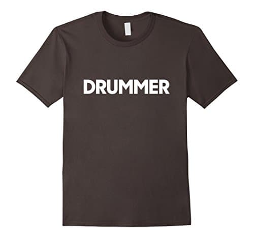 Mens Drummer Uniform Funny T-Shirt 2XL Asphalt