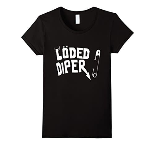 Women's Loded Diper Tshirt For Young, Kid Medium Black