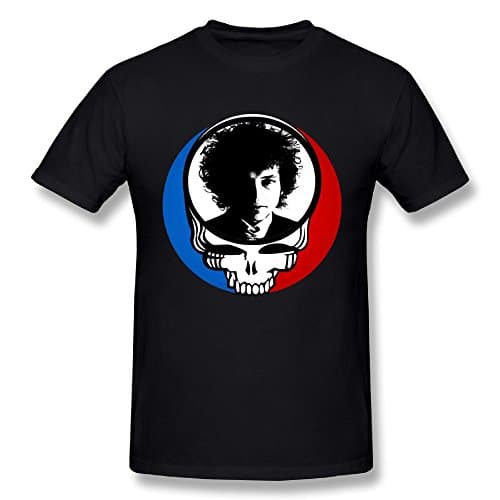 Adult's Bob Dylan &amp; Grateful Dead Skull Personalized Designed T Shirts