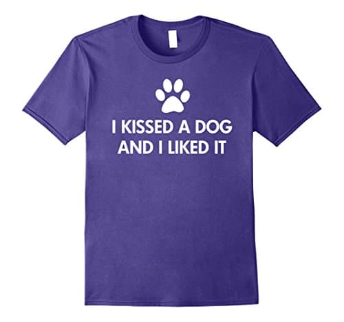 Men's I kissed a dog and I liked it T-Shirt 3XL Purple