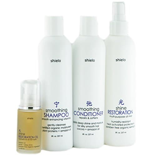 Shine &amp; Smooth Hair Set - Smoothing Shampoo &amp; Conditioner, Restoration Oil &amp; Spray