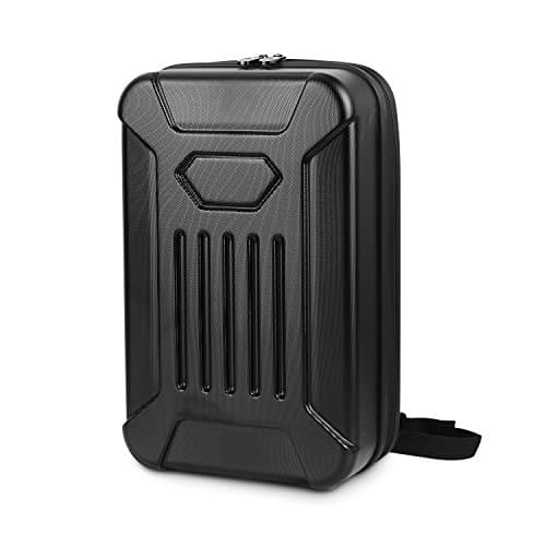 Hard Shell Backpack for DJI Mavic Pro, KIMHY Waterproof Traveling Shoulder Bag, Protective Carrying Case for Drone/ Quadcopter and Accessories, Black
