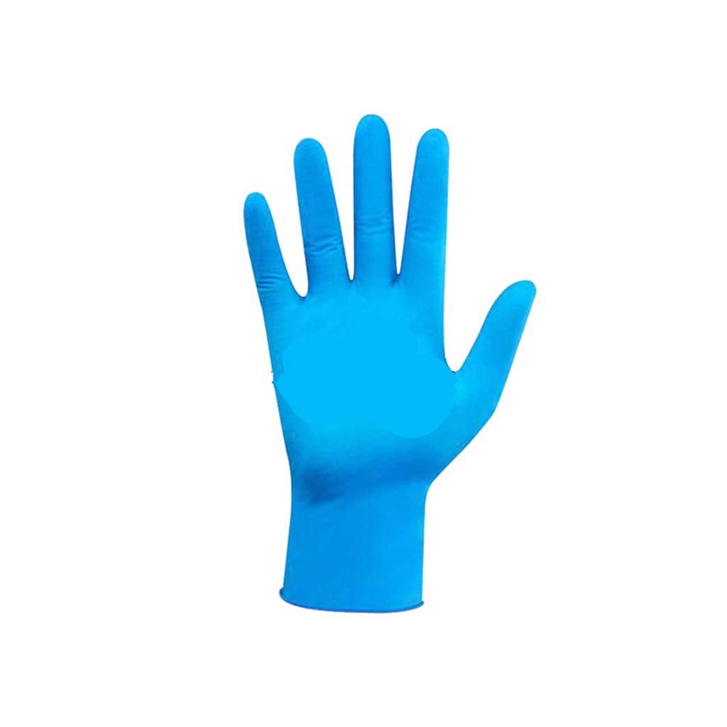 Nitrile Exam Gloves,100 Pcs Comfortable Disposable Exam Gloves Protective - Safety, Powder Free, Latex Free Blue (M)