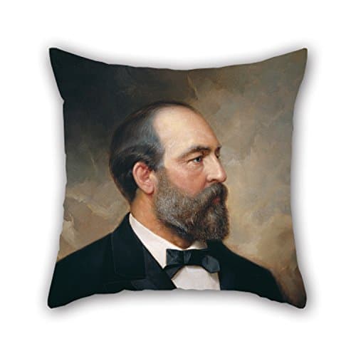 Throw Pillow Case 20 X 20 Inches / 50 By 50 Cm(two Sides) Nice Choice For Boy Friend Son Sofa Car Seat Drawing Room Bar Oil Painting Ole Peter Hansen Balling - James Garfield