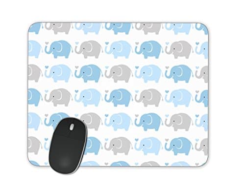 seamless elephant animal cartoon Mouse pad Mousepad Nonslip Rubber Backing