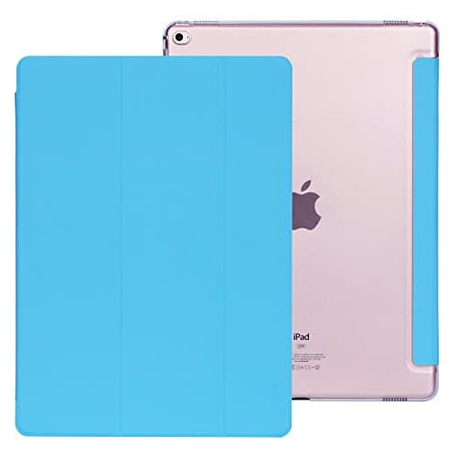 iPad Pro Case 12.9 inch,SINHONG [Magnet Closure] Leather Slim Fit Flip Cover and Case Smart Auto Sleep / Wake with Kickstand for Apple iPad Pro 12.9 Inch - Sky Blue
