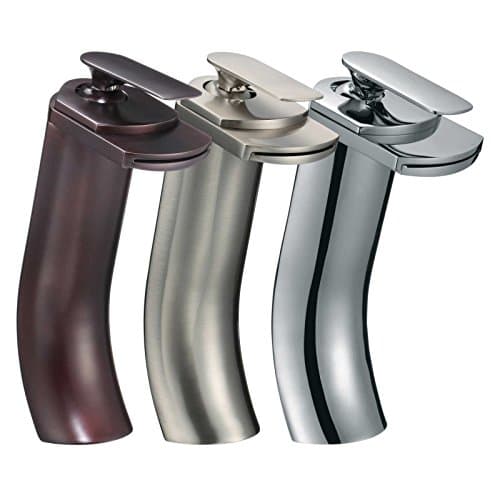 FREUER Cascate Collection: Modern Bathroom Sink Faucet, Oil Rubbed Bronze