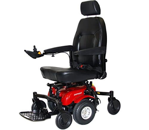 6 Runner Power Chair Color: Red