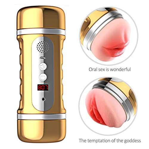 Groaning Patterns Automatic Piston Telescopic Rotate Vibration Suction Modes Full-Automatic Toy Multiple Vibration Modes Multiple Sucking Modes Men Gift Sexy Underwear Aúto Male Toys for Men