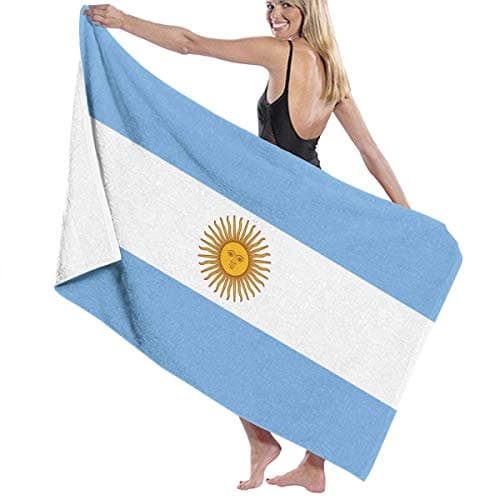 XIEXING Bath Towel - Flag of Argentina Extra Large Oversized Beach Towel Pool Swim Towel for Adults Women Kids Travel