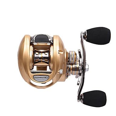 TY Trulinoya Aluminum frame and super strong EX150-L 7.01 10 Ball Bearings Left-handed 190g Fishing Reel Baitcast Reels Bait Casting Lure Fishing