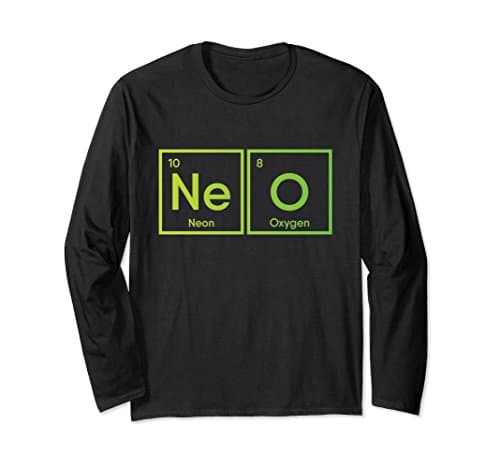 Unisex NEO coin periodic table XL: Black