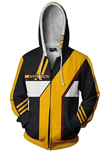 HUHU Borderlands Unisex 3D Printed Hoodie Sweatshirt Zipper Cosplay Costume