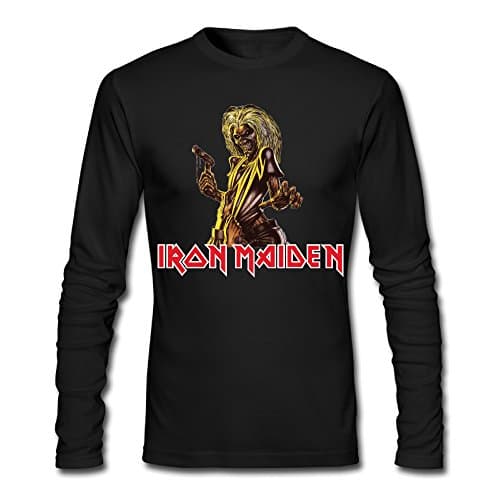 Apparel Men's Long Sleeve Funny Shirts Global Merchandising Iron Maiden Killers Design O-neck T Shirts