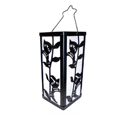 Tricod E51 Reflection Humming Bird And Plant Lantern Color Change Solar Light, Medium, 2-Pack