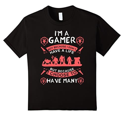 Kids I'm A Gamer. I Choose to Have Many Lives 8 Black