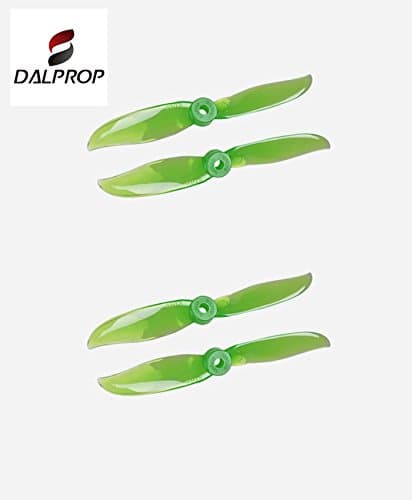 DALPROP 5050C Crystal Green V3 Propellers 2-Blade Bullnose "Indestructible" 4XCW and 4XCCW Ideal for 250mm-310mm Quadcopter, Racing, FPV or RC Aircraft. Extreme Racing Performance. Genuine DAL Props