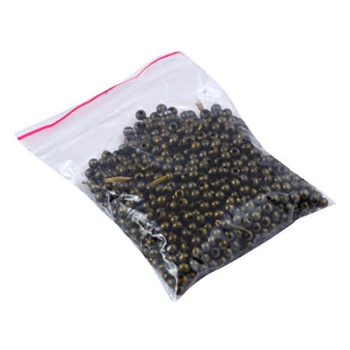 Enreverie 3mm Smooth Polished Metal Spacer Beads, 1000 Pieces (Bronze)