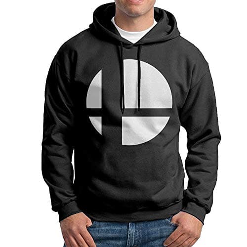 Onad723nanjan Mans Super Smash Bros Logo Awesome Hoodies Hooded Sweatshirt