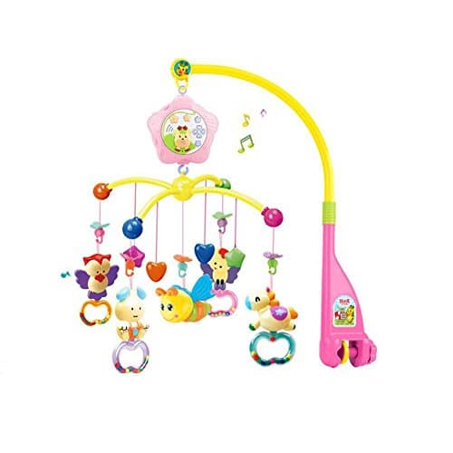 LLZJ Crib Musical Mobile Cot Toy Baby Activity Crib Hanging Rattles Music Bed Bell Multifunction suspension Rotate Stroller Baby Bed Newborn Gym Toddler Birthday Present