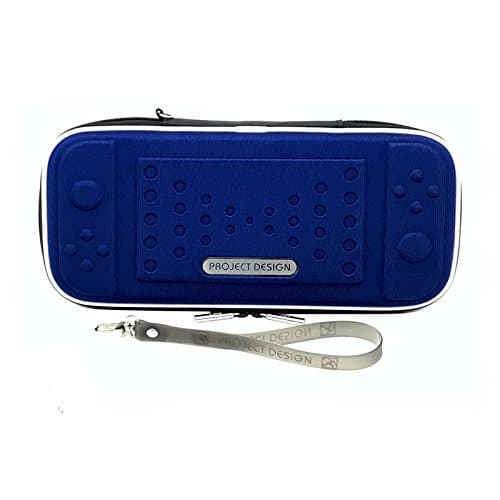 OWCAS Hard Carrying Case with 8 Game Cartridge Holders, Protective HandPortable Travel Carry Case Shell Pouch for Nintendo Switch Console & Accessories, Blue