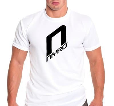 Niyro – T-shirt - Dry Fit Technology - Sweep Sweat &amp; Moisture Away - Ultra Strong Performance (Size M White)