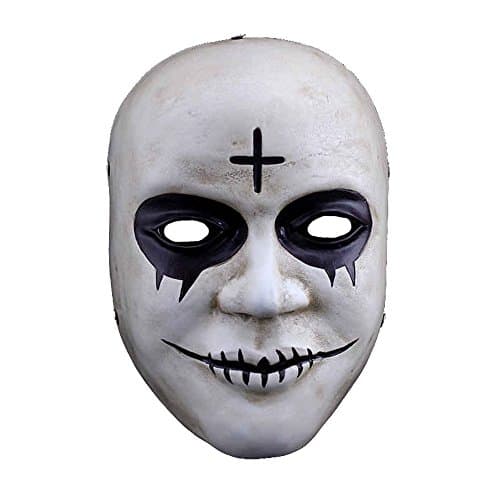 Charmgle Resin Smile Face The Purge Mask Anarchy Movie Prop Halloween Masquerade Cosplay
