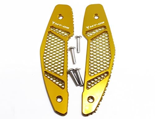 CNC Air Intake Cover Guard&amp;Mesh Grilles for Yamaha MT FZ 09 MT-09 FZ-09 2013-2016 (Gold, Gold)