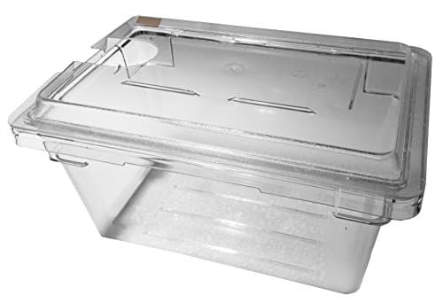 Perfect-Sousvide Clear 4.75 Gal. Pan and Precision Cut Lid for Sous Vide Immersion Circulator (Anova Bluetooth or Wifi)