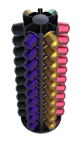 Travola Swiss Capstore Alu 60, Holds 60 Nespresso Capsules, Gift Boxed