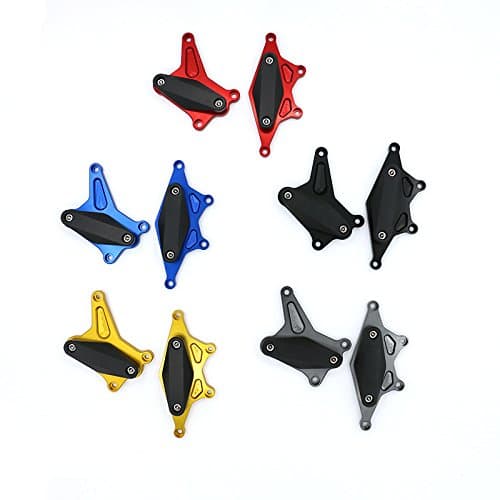 FocusAtOne Motorcycle CNC Aluminum Engine Crash Guard Side Protector Frame Slider Stator Cover for 2013-2017 Honda CB 500 CB500R CB500F CB500X CBR500R 2014 2015 2016 03-17 (Red)