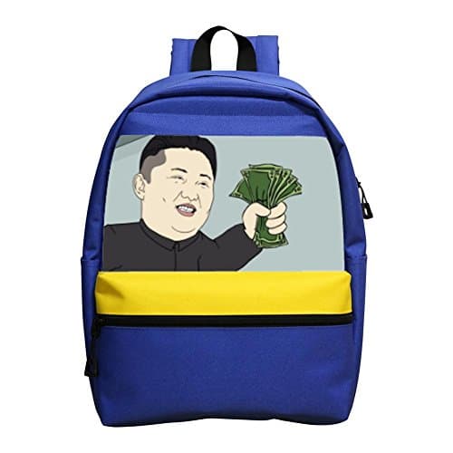 Funny Jeong-eun Kim Dollars Cartoon Unisex Casual Bag Backpack School Satchel