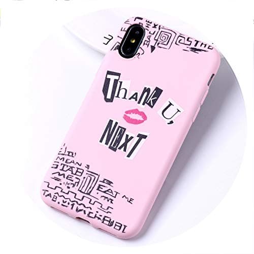 Thank You Next Ariana Grande 7 Rings Soft Silicone Candy Case Coque for iPhone 6 6S 5S SE 8 8Plus X XR XS Max 7 7Plus 8Plus,for iPhone 7Plus,5