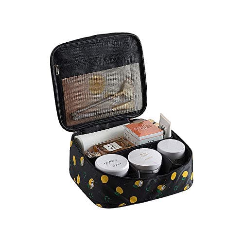 huici Travel Cosmetic Bag Toiletry Organizer Floral Makeup Pouch-Perfect for Your Cheerful Travel