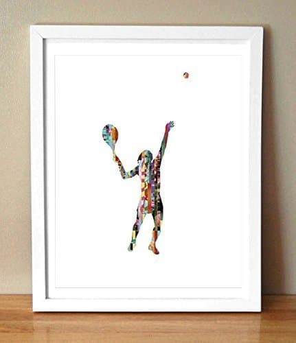 Tennis Player Magazine Strip Art Print