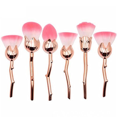 The Miss Makeup Brushes Set 6 pcs Rose gold Brush