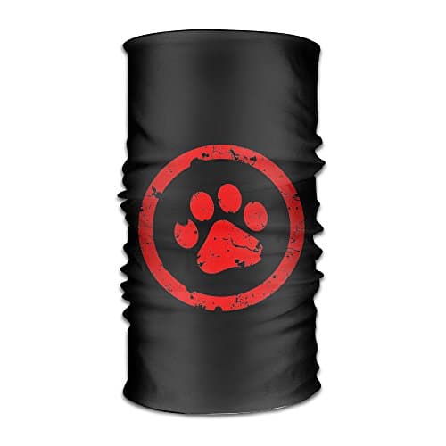 Dog Paw Print Images Multivariant Scarf Screen-Print Multivariant Balaclava Bandanas
