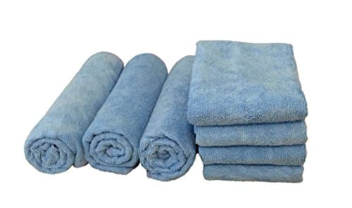 FREE Shipping 6 dozens(72pcs) Microfiber Cleaning Towels 18" x 18" -Blue