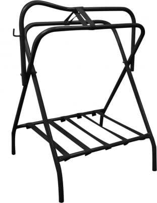 Showman Western Or English Black Folding Saddle Rack