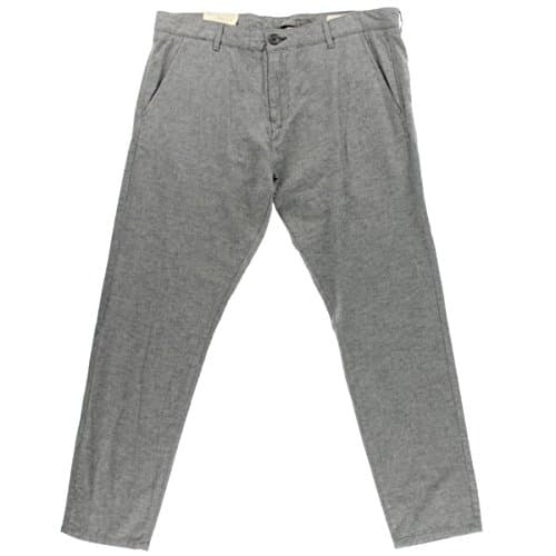 Selected Homme Mens Heathered Flat Front Linen Pants Gray 36/34