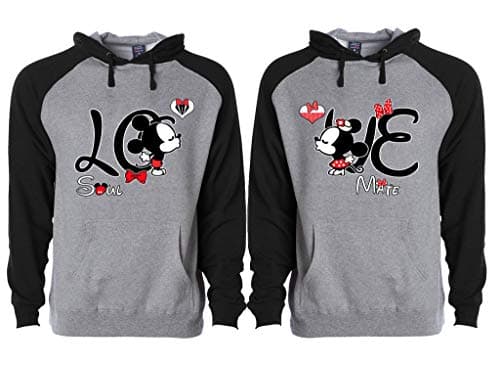 His and Hers Matching Disney Hoodies for Couples - Matching Disney Relationship Sweatshirts