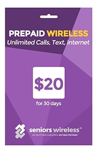Seniors Wireless Prepaid Unlimited Calls Text &amp; Internet