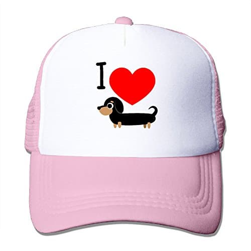 I Love My Dog Cool Hats Fitted Hats