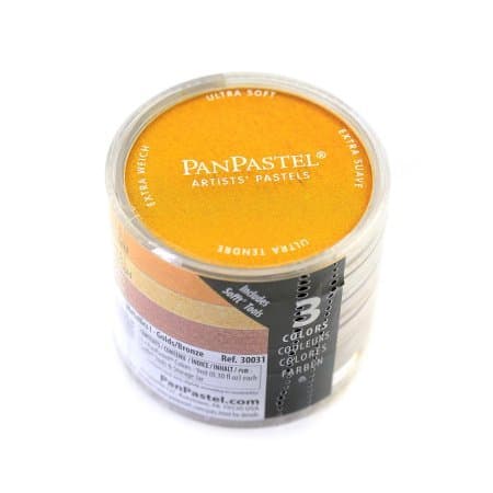 PanPastel PP30031 Ultra Soft Artists Painting Pastel Metallics I 3-Color Set