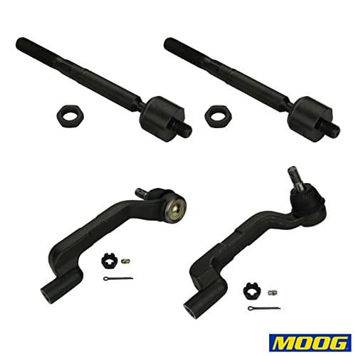 2 Outer &amp; 2 Inner Tie Rod Ends Dodge Charger 300 Challenger 11-16 RWD MOOG