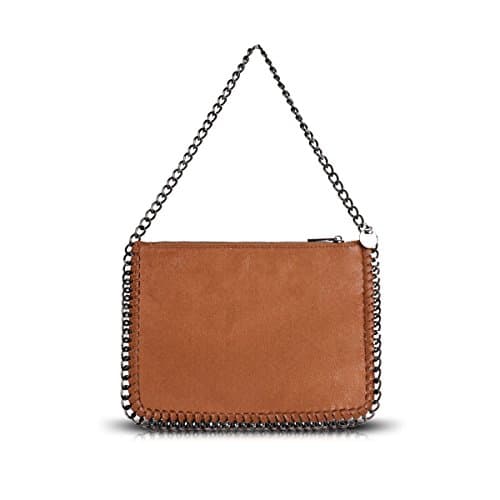 Ladies Designer Chain Edge Shoulder Bag - Women's Metallic Stella Handbag GN60624