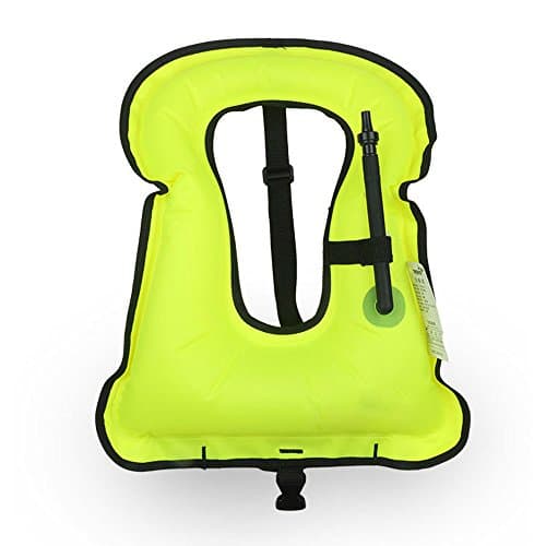 Dazhengyang Portable Inflatable Snorkeling Diving Vest Life Jacket for Kids (Green)