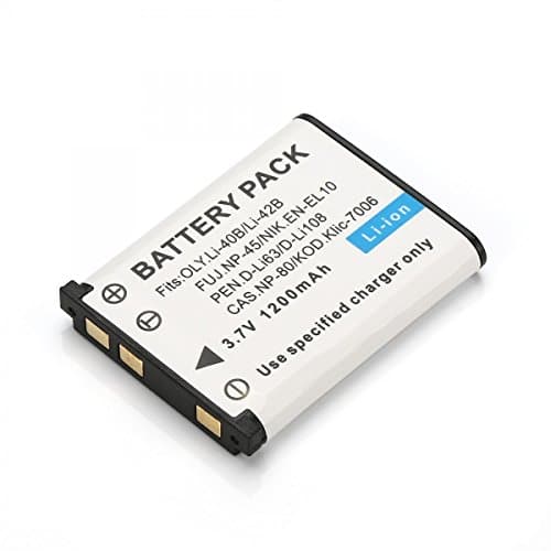 Rusty Bob - NP-45 / LI-42B battery / battery FinePix-J10, J100, J110W, J120, J150W, Z10fd, Z20fd, Z100FD, Z200fd, Z30, Z33, Z33WP CoolPix - Only battery